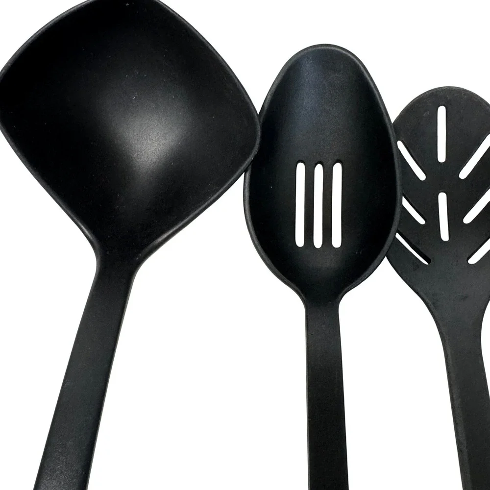 Farberware‎ Calphalon Kitchen Utensil Set 4pc Black Nylon Ladle Slotted Spoons